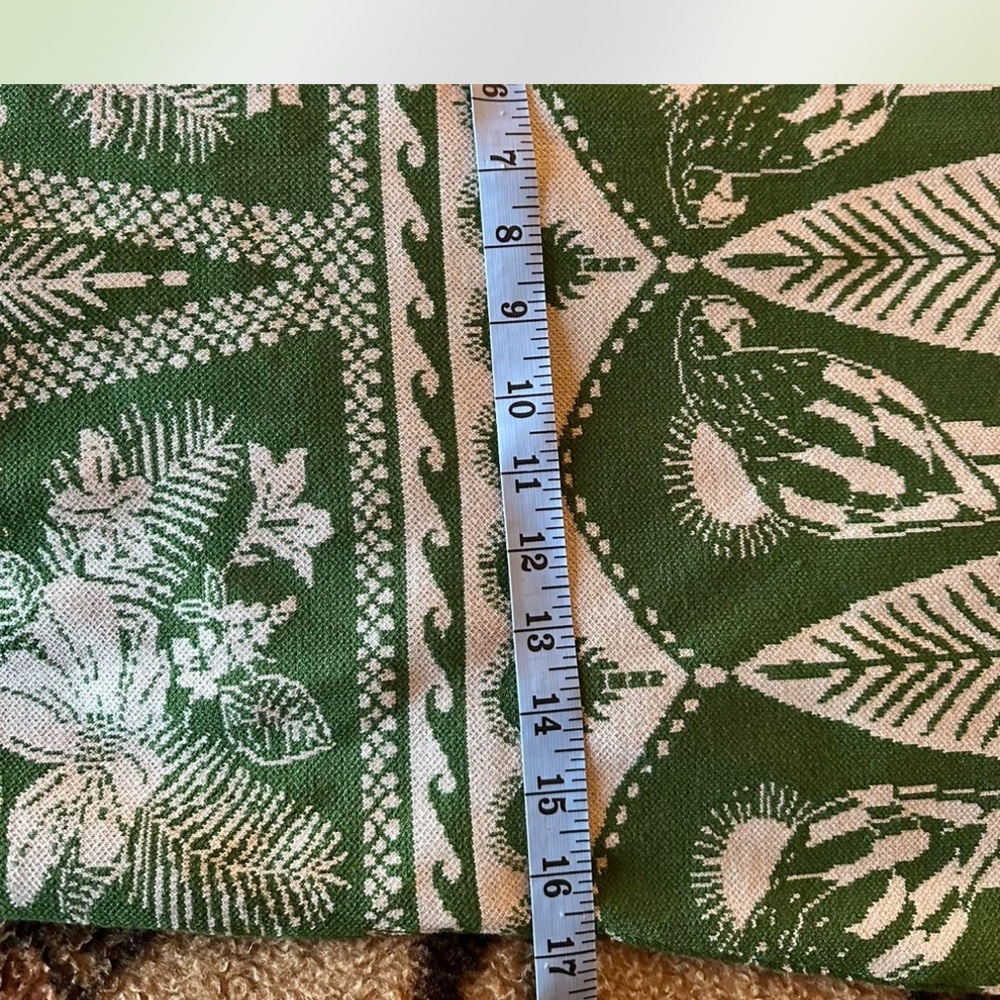 FARM Rio knitted Green and cream Leaf Print Midi Dress - Picture 7 of 8